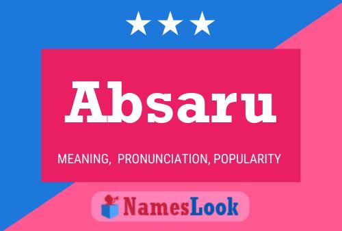 Absaru Name Poster