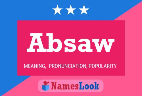 Absaw Name Poster