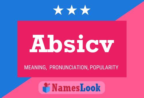 Absicv Name Poster