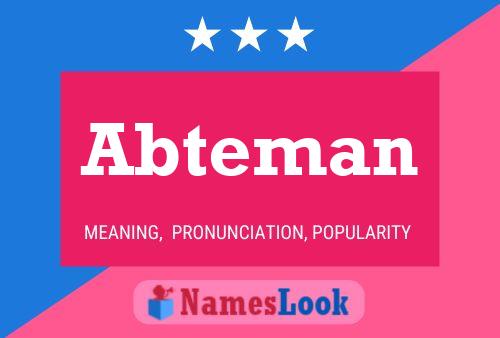 Abteman Name Poster