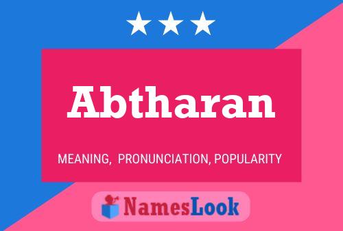 Abtharan Name Poster