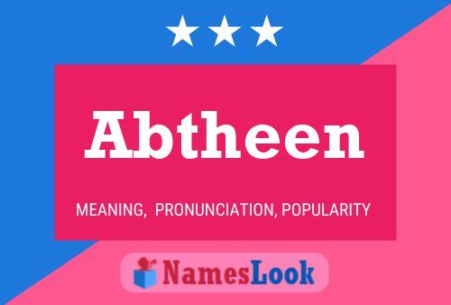 Abtheen Name Poster