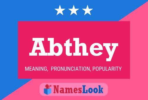 Abthey Name Poster