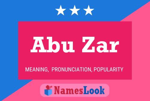 Abu-zar Name Poster