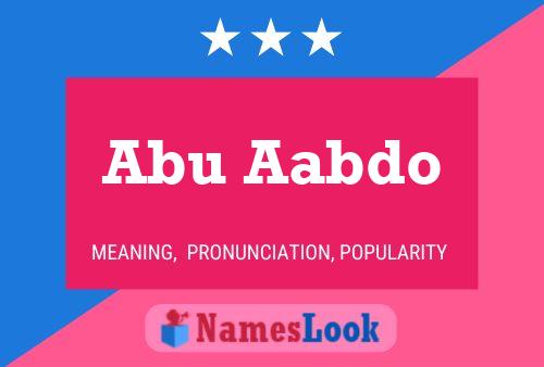 Abu Aabdo Name Poster