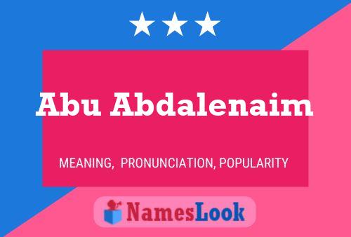 Abu Abdalenaim Name Poster