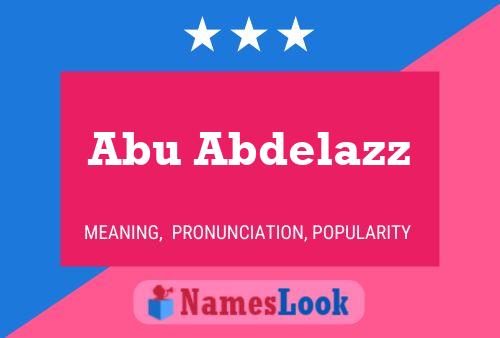 Abu Abdelazz Name Poster