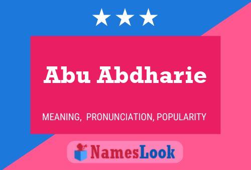 Abu Abdharie Name Poster