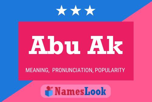 Abu Ak Name Poster