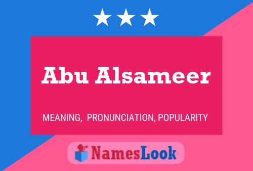 Abu Alsameer Name Poster