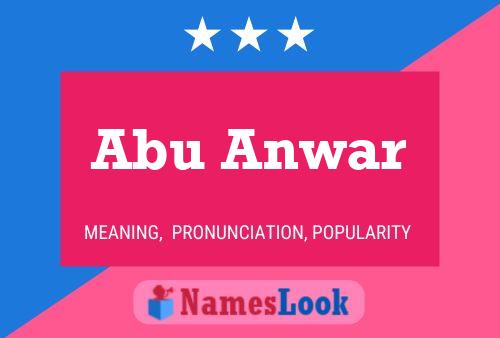 Abu Anwar Name Poster