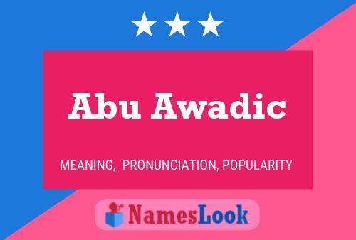 Abu Awadic Name Poster