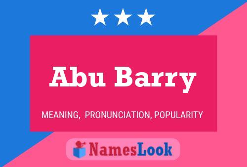 Abu Barry Name Poster