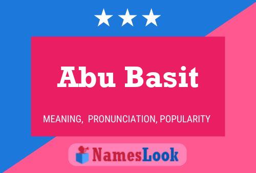 Abu Basit Name Poster