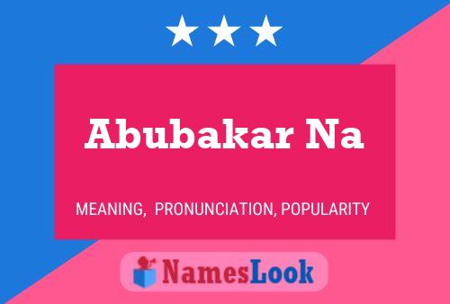 Abubakar Na Name Poster