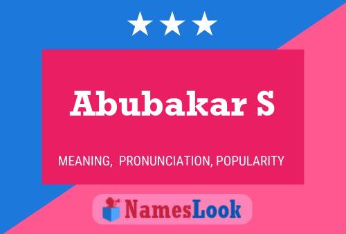 Abubakar S Name Poster