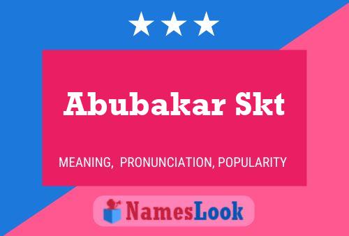 Abubakar Skt Name Poster