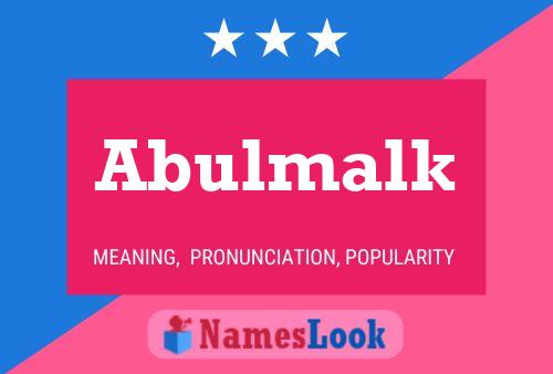 Abulmalk Name Poster