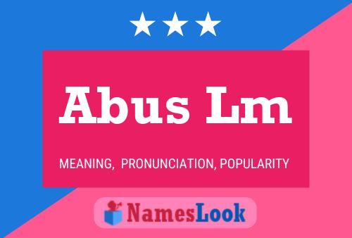 Abus Lm Name Poster