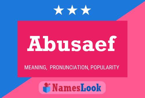 Abusaef Name Poster