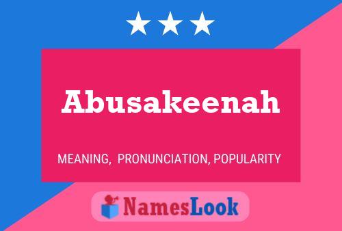 Abusakeenah Name Poster