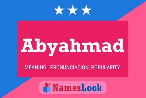 Abyahmad Name Poster