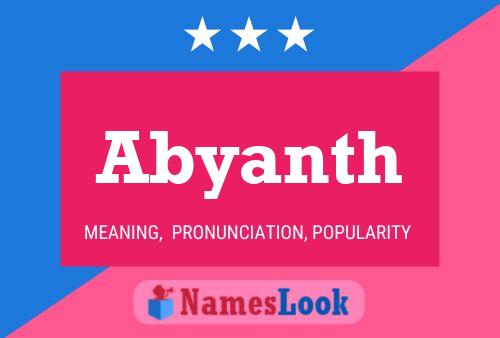 Abyanth Name Poster