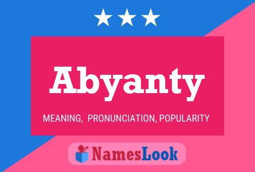 Abyanty Name Poster