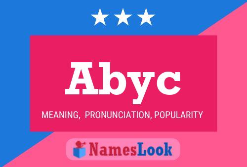 Abyc Name Poster