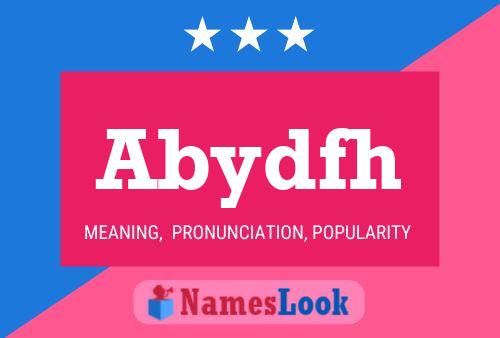 Abydfh Name Poster