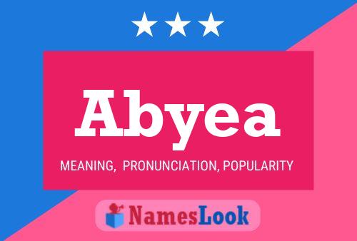 Abyea Name Poster