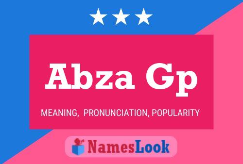 Abza Gp Name Poster