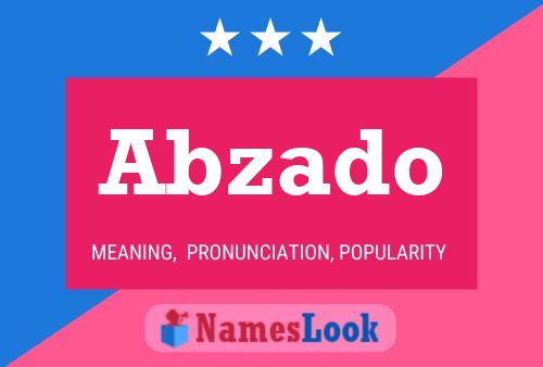 Abzado Name Poster