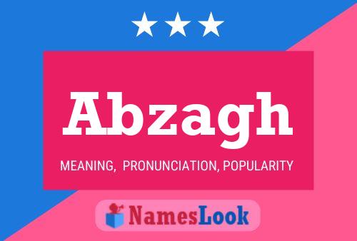 Abzagh Name Poster