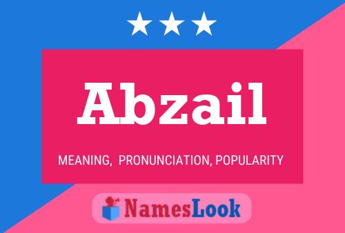 Abzail Name Poster