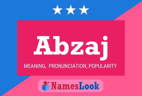 Abzaj Name Poster