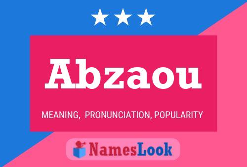 Abzaou Name Poster