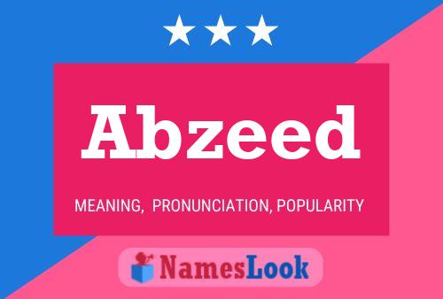 Abzeed Name Poster