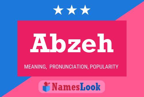 Abzeh Name Poster