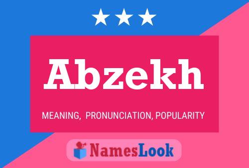 Abzekh Name Poster