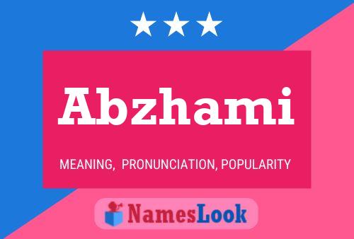 Abzhami Name Poster