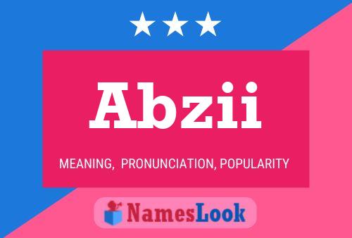 Abzii Name Poster