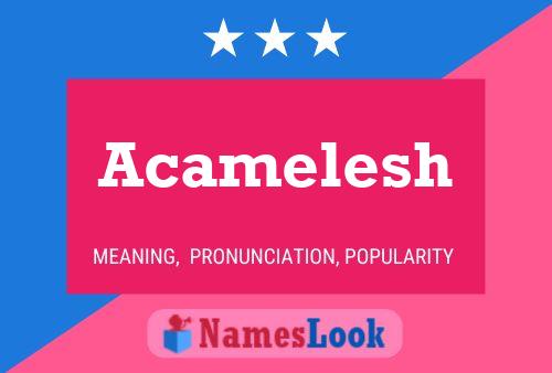 Acamelesh Name Poster