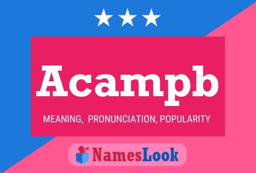 Acampb Name Poster