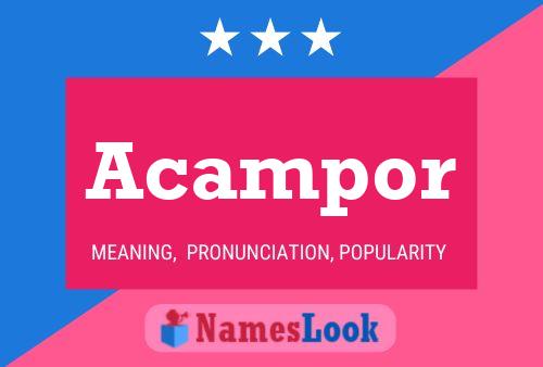 Acampor Name Poster