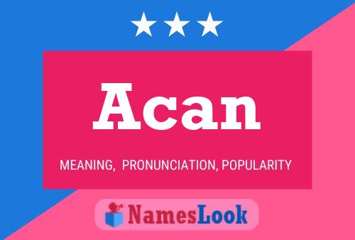 Acan Name Poster