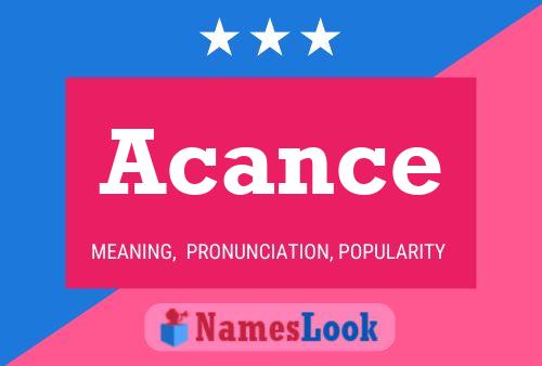 Acance Name Poster