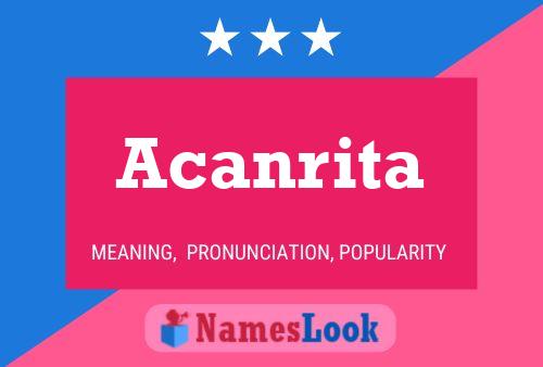 Acanrita Name Poster