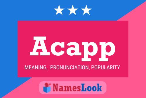 Acapp Name Poster