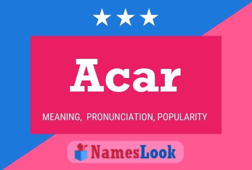 Acar Name Poster